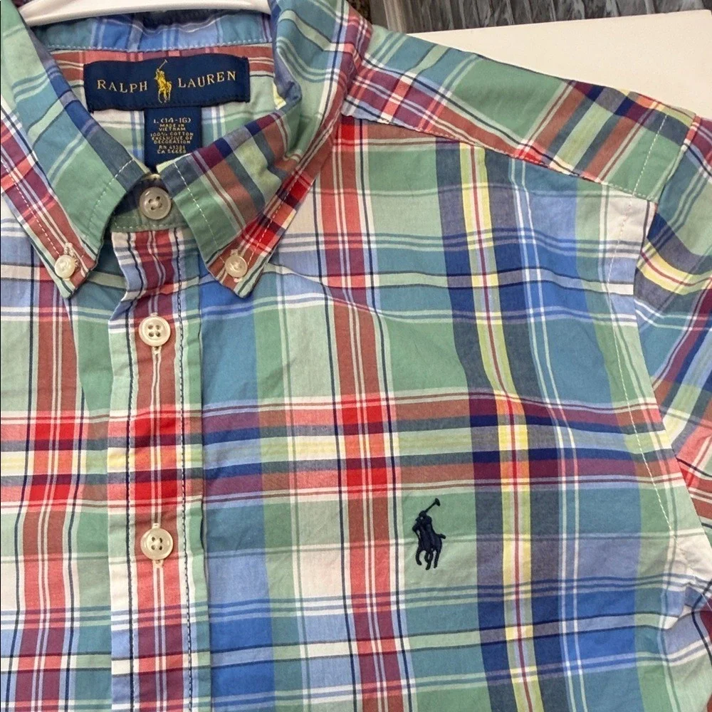 Boy's Ralph Lauren Multicolor Plaid‎ Shirt